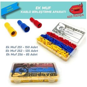 Resim Ek Muf Kablo Uzatma Terminali. Dopdolu Paket 360 Parça 