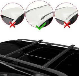 Resim Skoda Octavia COMBI 2017-2020 Arası ile uyumlu BASIC Model Ara Atkı Tavan Barı SİYAH 