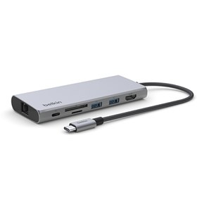 Resim Belkin INC009 USB-C 7 In 1 Çoklu Bağlantı Noktası Adaptörü Belkin