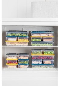 Resim Meleni Home Buzdolabı Mikrodalga Saklama Kabı 4'Lü Petrol 4 x 1200 ML Petrol 