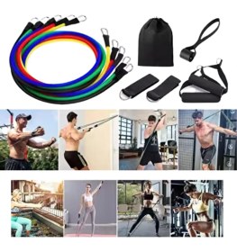 Resim Taşınabilir Kapı Askılı Egzersiz Bandı Seti Ev ve Seyahat Kullanımı - Lisinya 