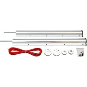 Resim UltraNova Gri Alüminyum Balkon Çamaşır Kurutma Askısı 50x50, Şık ve Dayanıklı Tasarım 