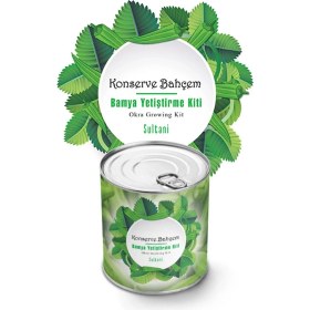 Resim Dumles® Konserve Bahçem Evde Konservede Sultani Bamya Yetiştirme Kiti 