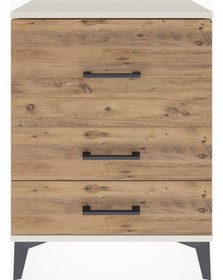 Resim Arges Komodin Tek Raflı 2 Çekmeceli 60x30x80 Aytaşı-çam Aytaşı 