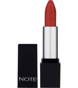 Resim Note Cosmetics Mattever Lipstick Yarı Mat Saten Bitişli Ruj 17 Dress Red - Kızıl Kahverengi 