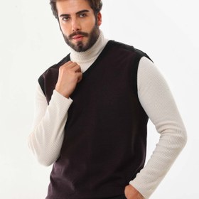 Resim Pelikan Erkek V Yaka Süveter 9617 Bordo 