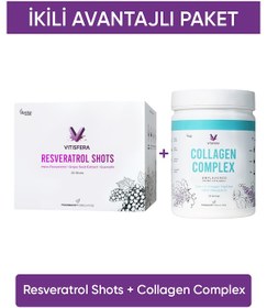 Resim İkili Avantajlı Paket 2 Resveratrol Shots + Collagen Complex 