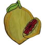 Resim Aplike Ütü Ile Yapışan Limon Desen 