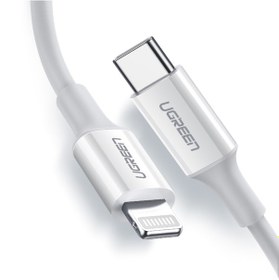 Resim Ugreen 10493 Type-C To Lightning 3A Pd Mfi Hızlı Şarj Kablosu Beyaz 1 M 