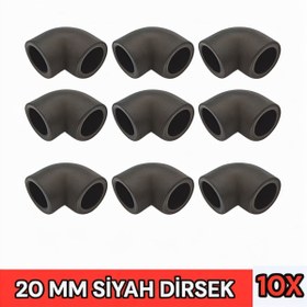 Resim By mag Elbo Siyah Pprc Dirsek 90 DERECE 10 ADET 