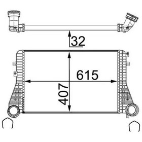 Resim Vw Passat B6 Turbo Radyatoru 1.8 2008-2010 Bzb Cdaa Mahle Cı83000s 