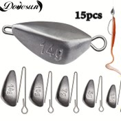 Resim 5 Boyutlu Dovesun Balıkçılık Ağırlık Seti - Texas Rig, Swing Jig Başlıkları ve Worm Ağırlıkları İçeren Balıkçılık Ağırlık Kiti 