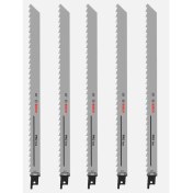 Resim Bosch S1211K 5'li Tilki Kuyruğu Bıçağı (1 Paket Buzdolabı Poşeti Hediye) - Et Kemik Buz Kesimi 