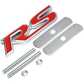 Resim Rs Cıvatalı Ön Panjur Logosu Paslanmaz Krom Kaplama Metal Arma 
