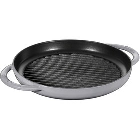 Resim Staub Döküm Izgara Yuvarlak Çift Kulplu 26 cm Gri 