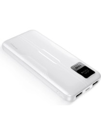Resim Polosmart PSM130 Taşınabilir 20W Pd Çıkışı Dijital Göstergeli Şarj Cihazı Powerbank 10.000 Mah Beyaz 