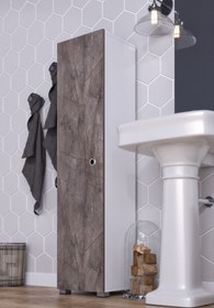 Resim mokaparkavm Saltık Çok Amaçlı Banyo Mutfak Kiler Dolabı Gri 