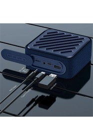 Resim Recci Bluetooth Hoparlör Recci RSK-W33 Mocca Serisi Tf/aux/usb Askılı Akıllı Wireless Speaker Mavi 