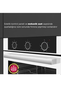 Resim Simfer 8221 9 Fonksiyon QS Beyaz Cam Ankastre Fırın Power Turbo Pop-up 