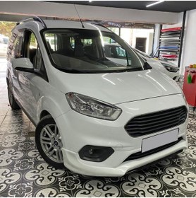 Resim Genel Markalar Ford Tourneo Courier 2018-2023 Makyajlı Kasa Uyumlu Boyasız Plastik Servis Model Ön Ek 