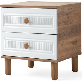 Resim Bohem Zambak 2 Çekmeceli Komodin 50x42x59cm 