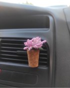 Resim Aksesuar360 Mu Craft Pembe Çıtır Çiçek Araç İçi Klima Koku Difüzörü Klipsli (Kokusuz) 