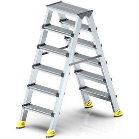 Resim Narvon 6+6 Basamaklı Lüx Çift Çıkışlı Alüminyum Merdiven 