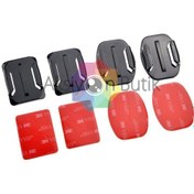 Resim Sjcam. Xiaomi Yi. Eken. Soocoo. 2 Oval 2 Düz Yüzey Bağlantı Apara 