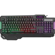Resim Rampage KB-R46 CARISMA USB Rainbow Aydınlatmalı Q Gaming Oyuncu Klavye 