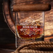 Resim Kişiye Özel Premium Erkeğe Hediye Viski Bardağı 