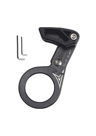 Resim Bisiklet Zinciri Sabitleyici Evrensel Bisiklet Zinciri Kılavuzu Pozitif Negatif Dişler Tek Disk Koruyucu Mtb Dağ Bisikleti İçin Siyah 