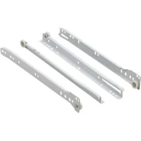 Resim 550MM Beyaz Bantlı Çekmece Rayı 1 Takım 