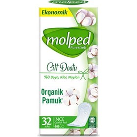 Resim Molped Marka: Molped Günlük Ped Pure & Soft 32 Adet Ince Kategori: Hijyenik Ped 