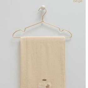 Resim Triko Görünümlü Penye Battaniye Bej 