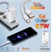 Resim SPRANGE Pt-x67 Ganfast Qc 4.0 Salise Sayar 67w 5v6a Quick Fast 4.0 Usb To Type-c Şarj Aleti Takım 