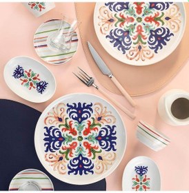 Resim Kütahya Porselen Mood 30 Parça Kahvaltı Takımı 12077 Beyaz - Siyah 