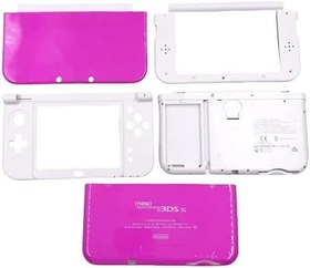Resim Pembe Renk Yeni 3DSXL Ekstra Muhafaza Kılıfı Kabukları Komple Set Değiştirme, Yeni 3DS New3DS XL LL 3DSLL New3DSXL Konsol, Gül Kırmızısı Dış Muhafaza + Vidalar, Düğmeler, Ekran Koruyucu, Stylus Kalem 