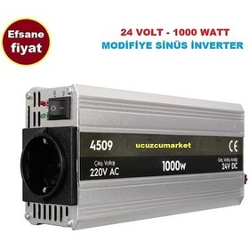 Resim 24 Volt - 1000 Watt Modifiye Sinus İnverter 