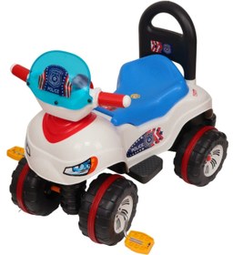 Resim YOGH Pedallı Polis Atv Bisiklet Çocuk Bisikleti Oyuncak Araba Lüx 4 Teker Motor ATV Oyuncak 