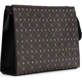 Resim Kadın Siyah Bahels Monogram Portföy Clutch Çanta 
