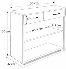 Resim bangu Kapaklı Petek Üstü Kahve Köşesi Dolabı (Derinlik 32 cm) Çok Amaçlı Dresuar BPKM009 (BEYAZ, 100 CM) 