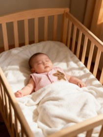 Resim muvina Unisex Bebek Beyaz Kapitoneli Tek Kat Figürlü Pamuklu Yelek 