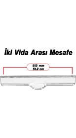Resim Saral Çizgili Mat Siyah Metal Kulp 512 mm 51.2 cm Mobilya Çekmece Mutfak Dolabı Dolap Kapak Kulplar 