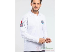 Resim Cici Forma 112 Acil Erkek Lacost Uzun Kol Beyaz 