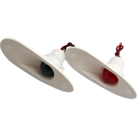 Resim Lnshop Tekne Deniz Naylon Floş Montaj Kırmızı Yeşil Yay Yan Navigasyon Işıkları (Yurt Dışından) 