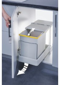 Resim Pelikan Plastik Raylı Çöp Kovası 21500 