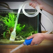 Resim Kolay Su Değişimleri & Verimli Çakıl Temizliği için Akvaryum Sifon Pompası - Dayanıklı Plastik, Balık Tankları için İdeal 