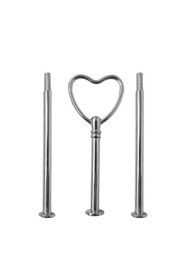 Resim Getshopmini Epoksi Kek Standı Kalp Kulp Gümüş M005 