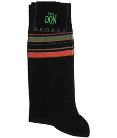 Resim The Don Siyah-Renkli Çizgili Konçlu Bambu Erkek Çorap (105200023) Siyah 