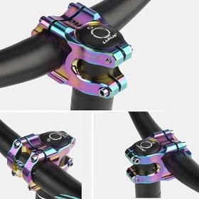 Resim Lunje 31.8mm Alüminyum Dayanıklı Rainbow Renk Değiştiren Gidon Boğazı Brm Bisiklet 